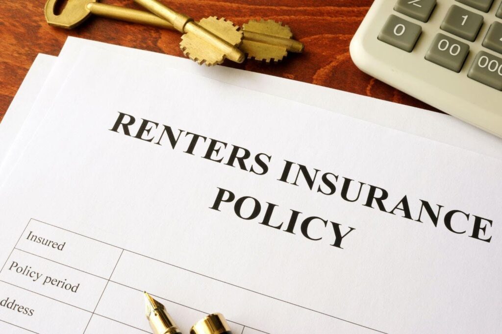 A renters insurance policy on a desk illustrating the significance of securing personal assets for renters